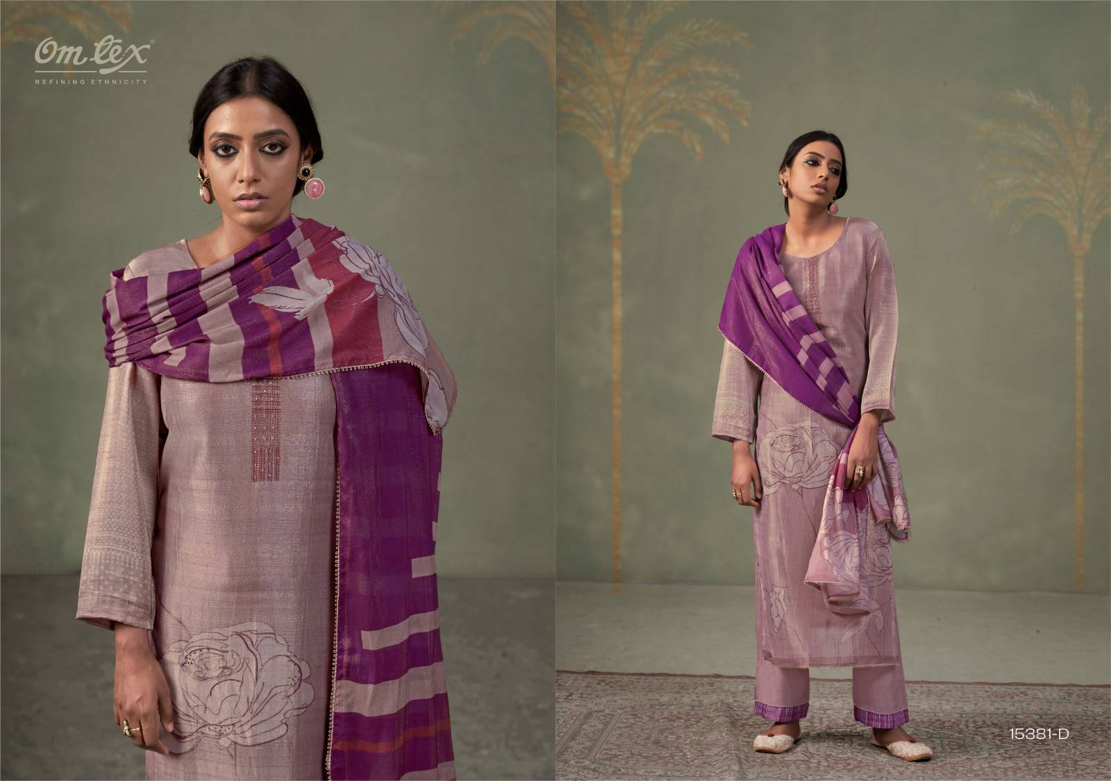 KALAKARI By OMTEX 15381A To 15381D Series Stylish Beautiful Colourful Silk Dresses At Wholesale Price